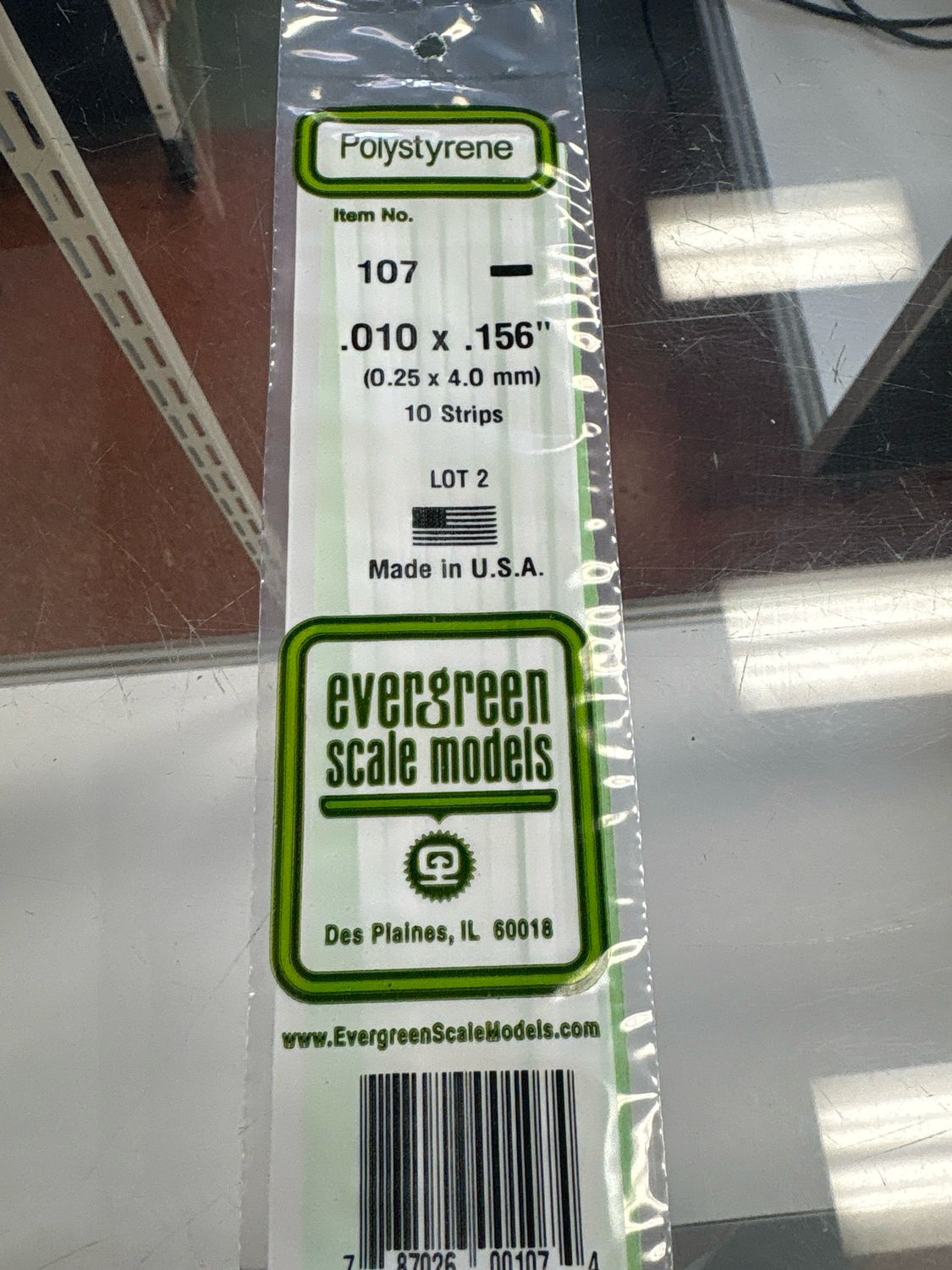 Evergreen Polystyrene #107 Evergreen Polystyrene #107