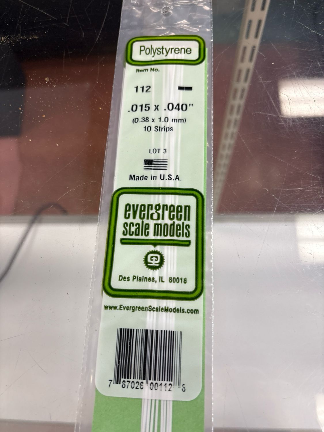 Evergreen Polystyrene #112 Evergreen Polystyrene #112