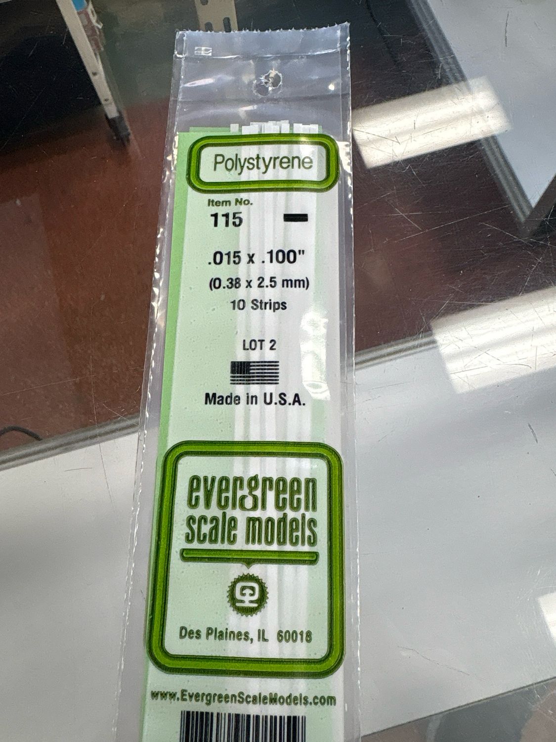 Evergreen Polystyrene #115 Evergreen Polystyrene #115