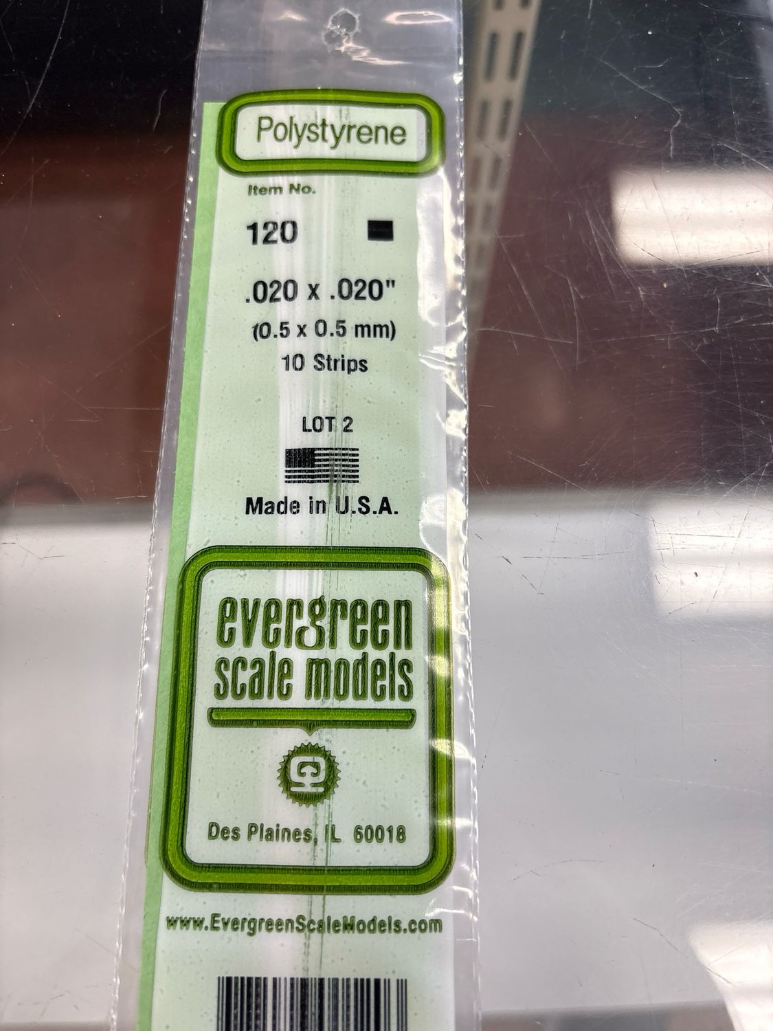 Evergreen Polystyrene #120 Evergreen Polystyrene #120