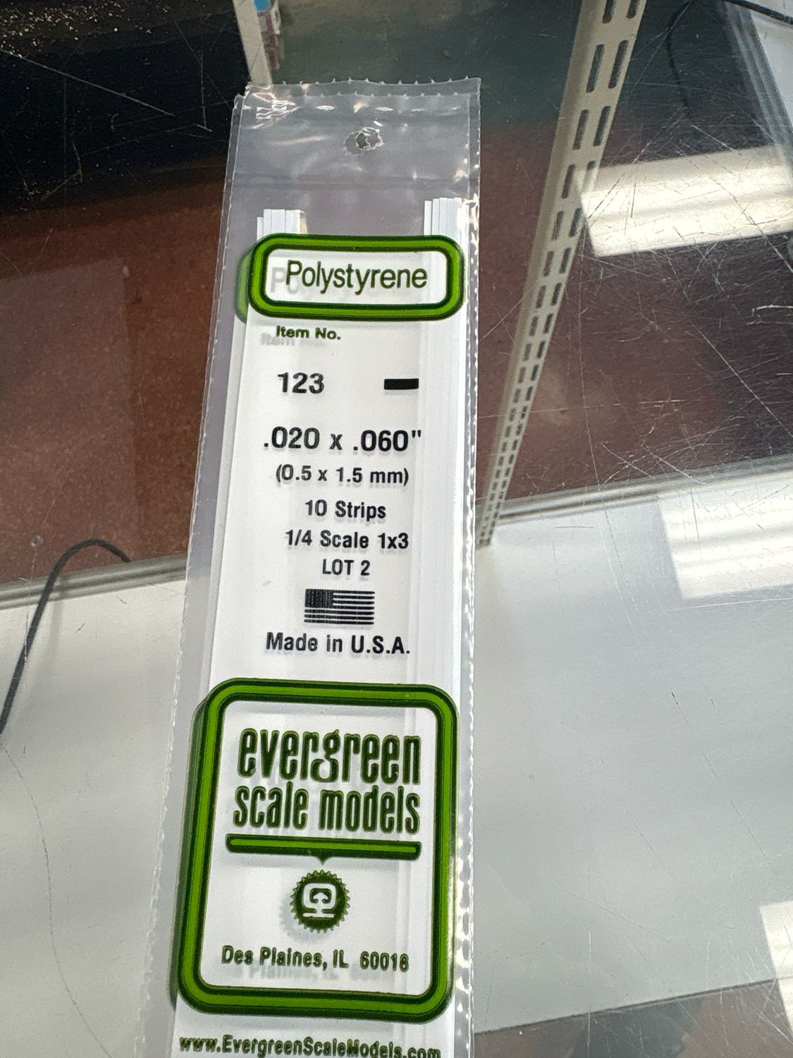 Evergreen Polystyrene #123 Evergreen Polystyrene #123