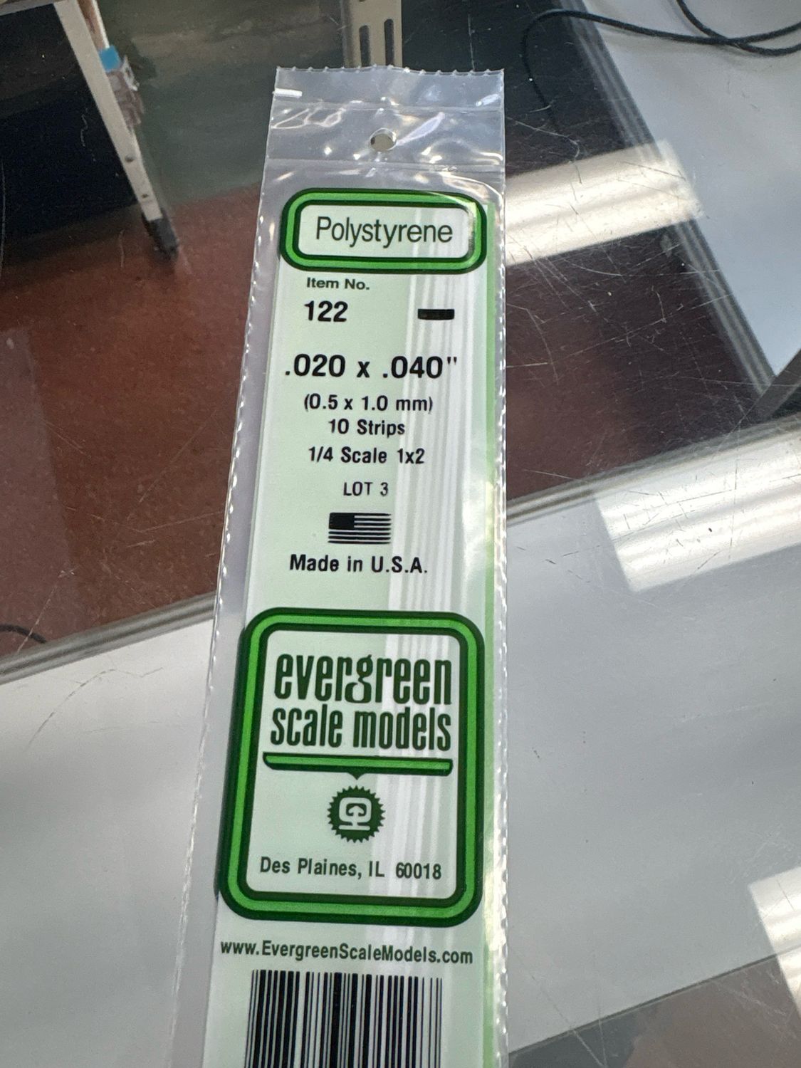 Evergreen Polystyrene #122 Evergreen Polystyrene #122