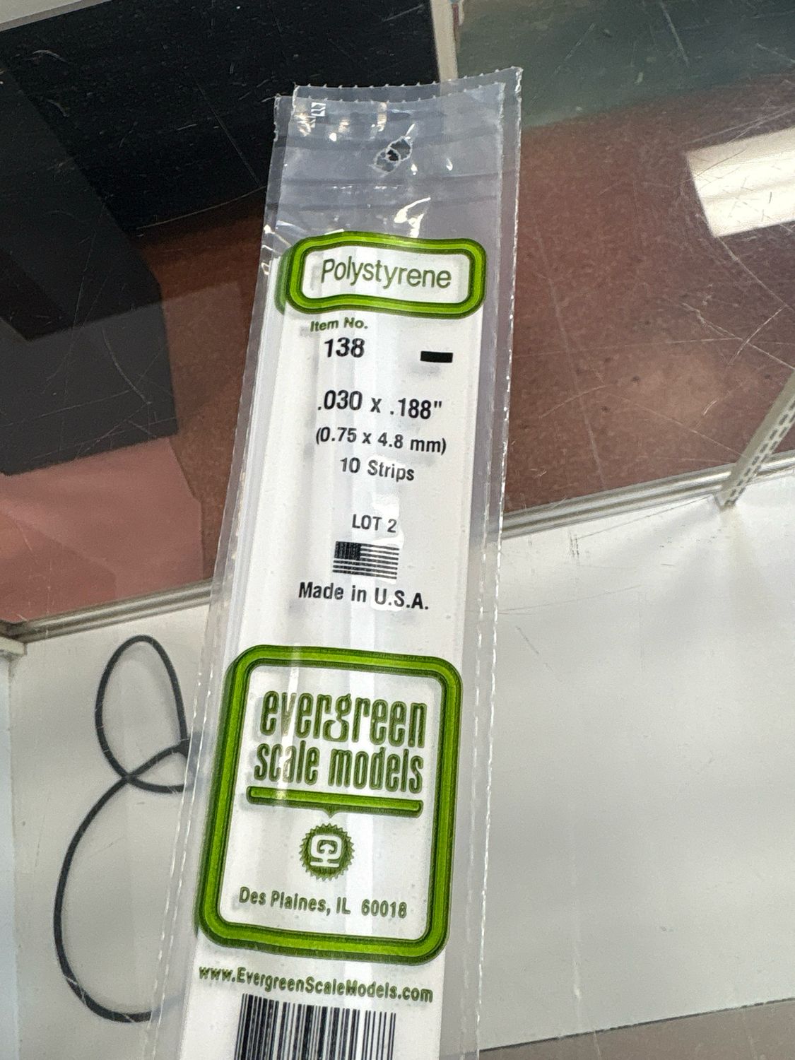 Evergreen Polystyrene #138 Evergreen Polystyrene #138