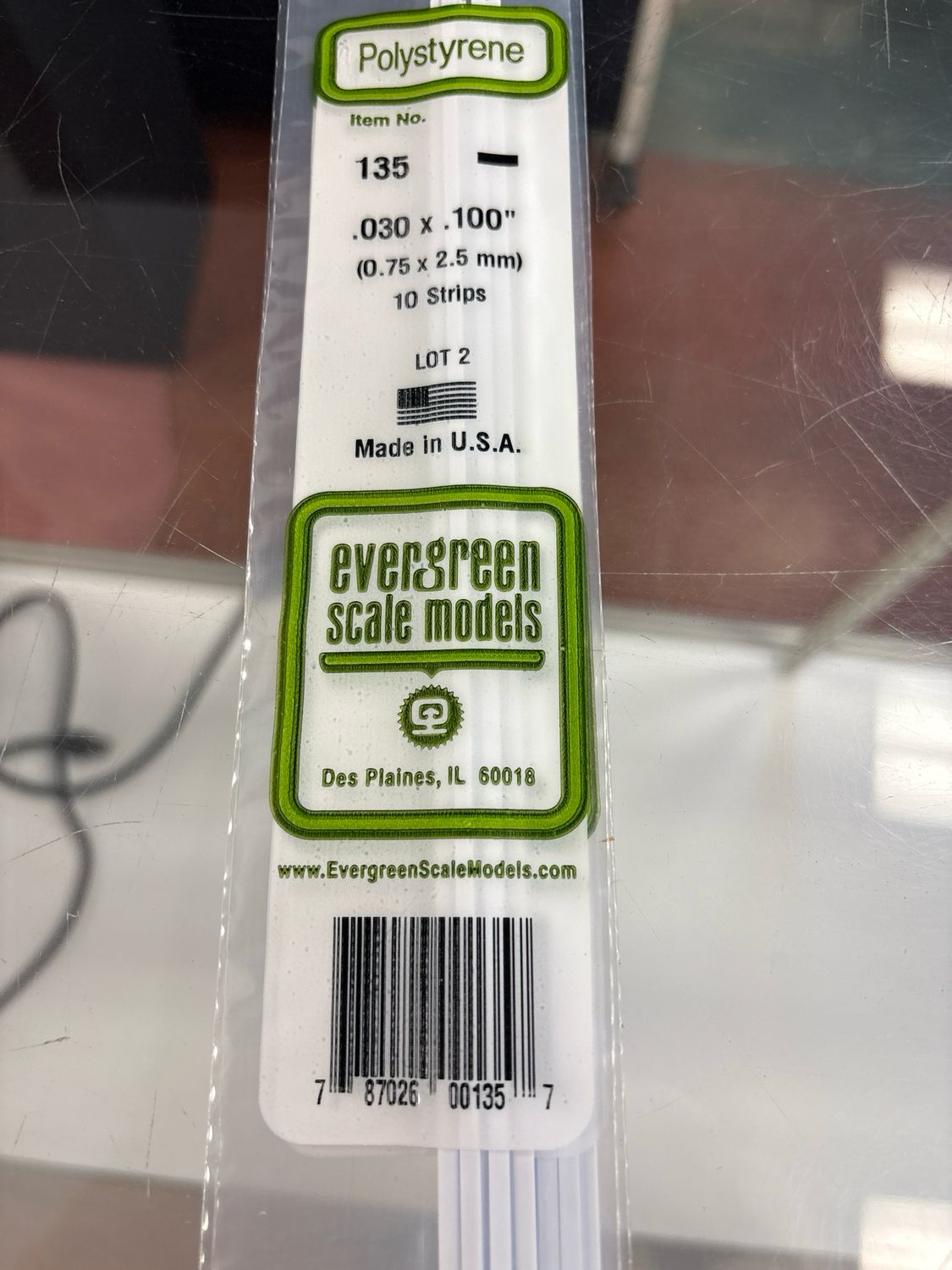 Evergreen Polystyrene #135 Evergreen Polystyrene #135