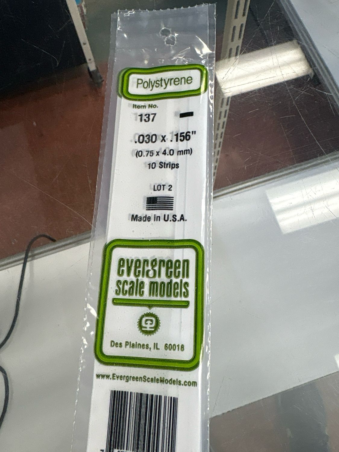 Evergreen Polystyrene #137 Evergreen Polystyrene #137