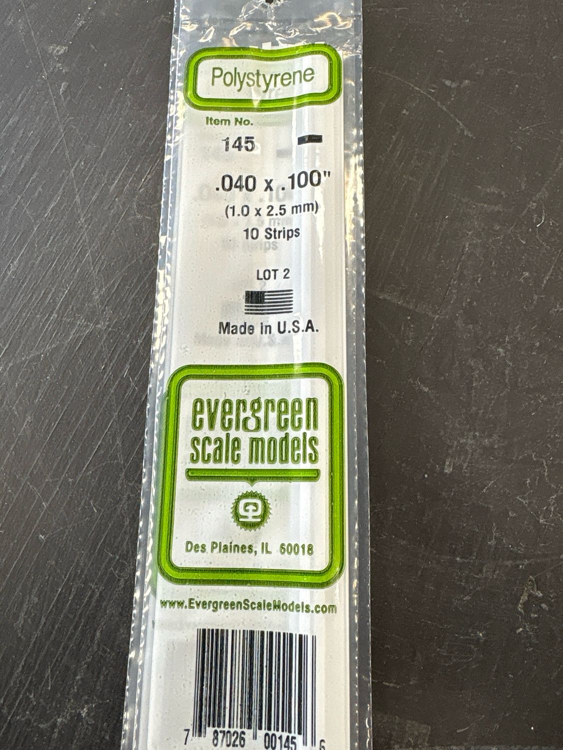 Evergreen Polystyrene #145