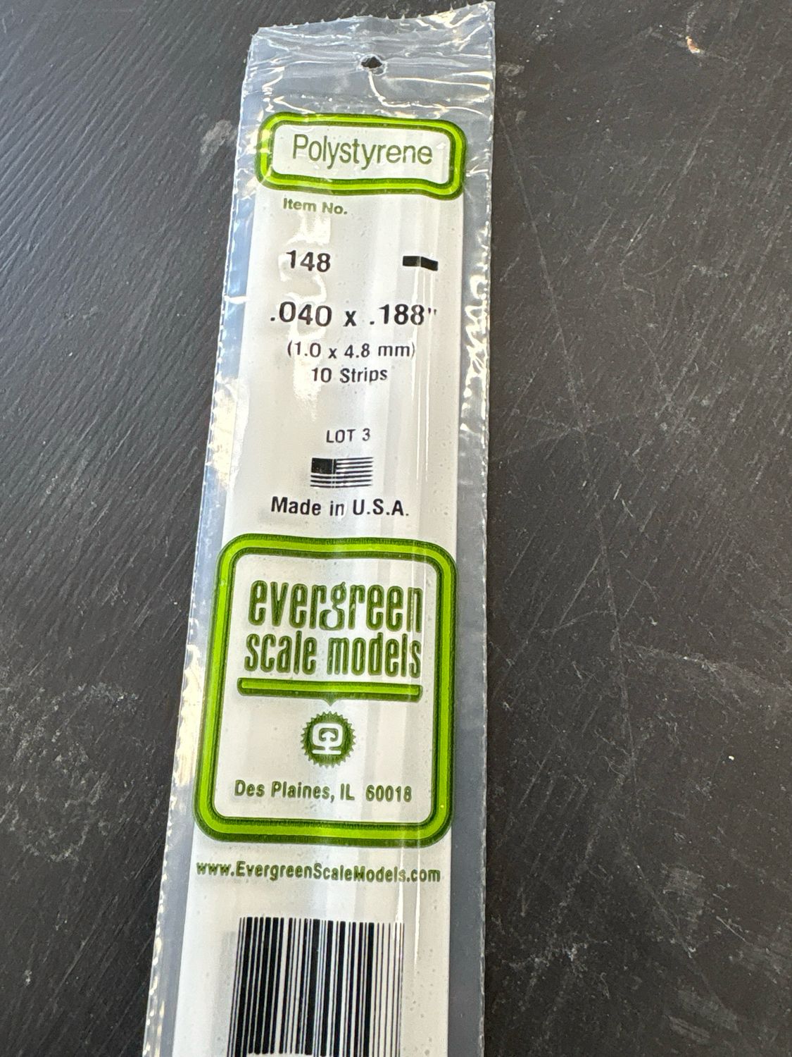 Evergreen Polystyrene #148 Evergreen Polystyrene #148