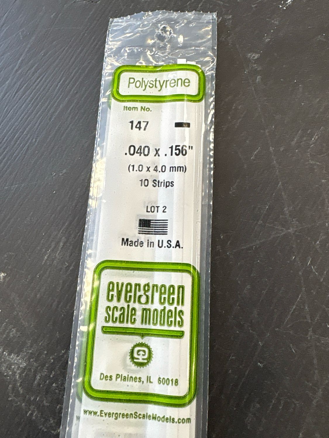 Evergreen Polystyrene #147 Evergreen Polystyrene #147