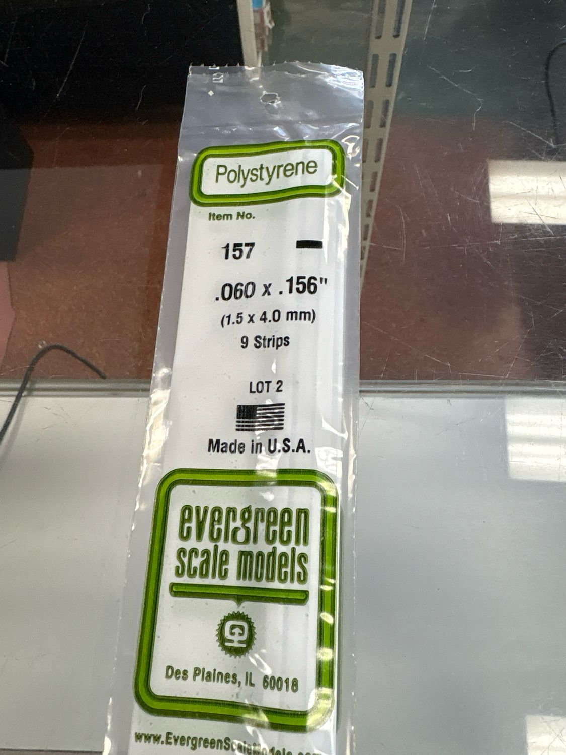 Evergreen Polystyrene #157 Evergreen Polystyrene #157