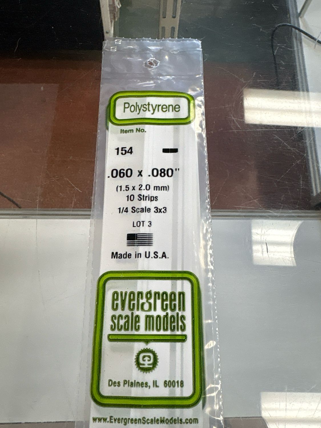 Evergreen Polystyrene #154 Evergreen Polystyrene #154