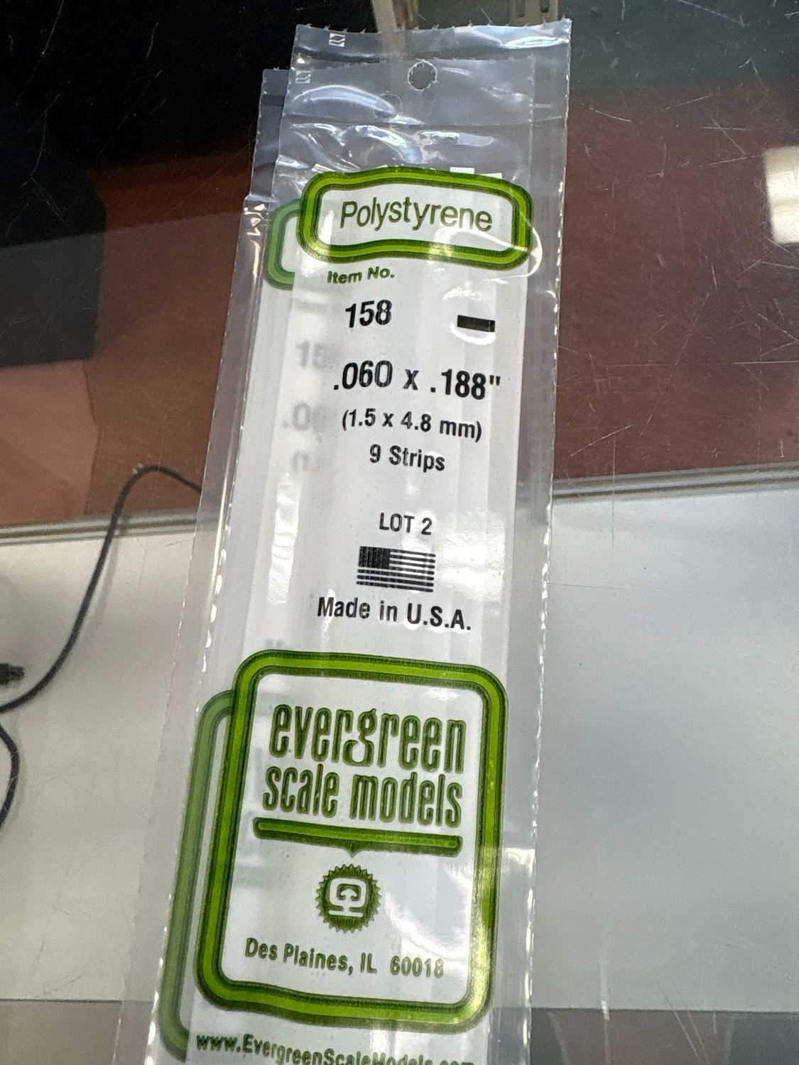 Evergreen Polystyrene #158 Evergreen Polystyrene #158