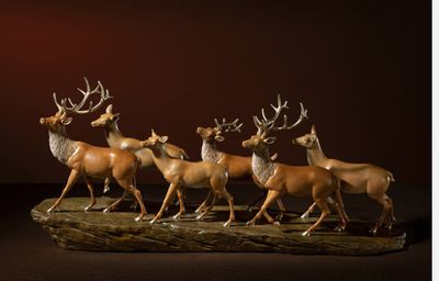 Stag Deer w/Painted Faces (6)