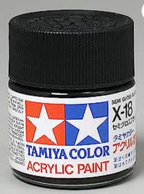 X-18 Semi Gloss Black Paint