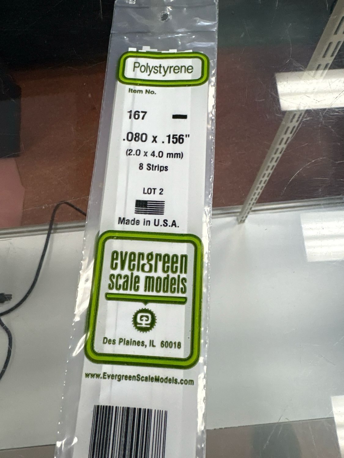 Evergreen Polystyrene #167 Evergreen Polystyrene #167