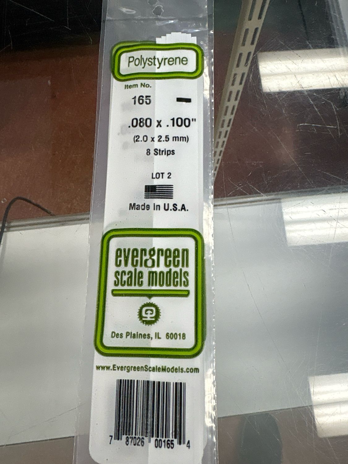 Evergreen Polystyrene #165 Evergreen Polystyrene #165