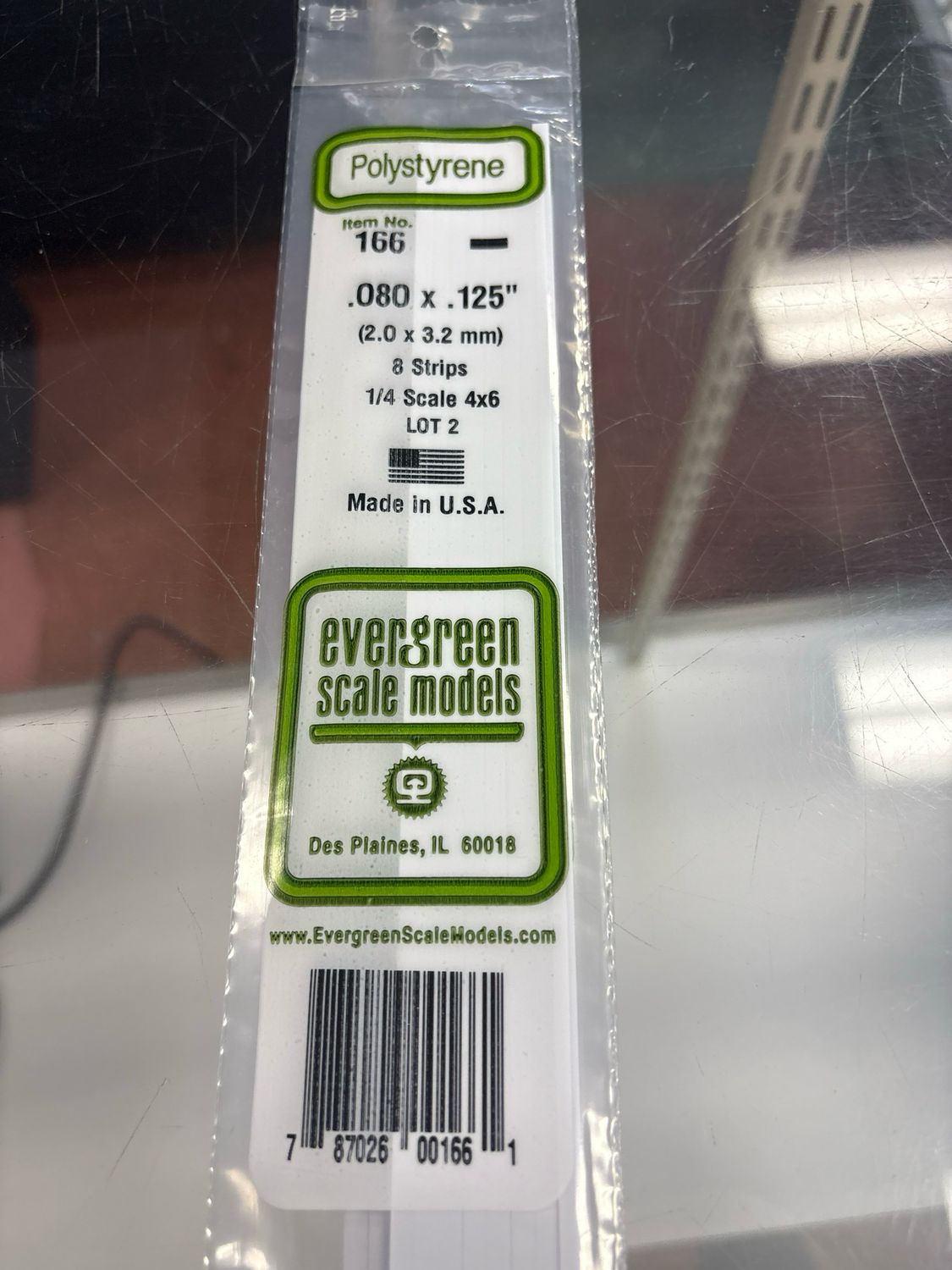 Evergreen Polystyrene #166 Evergreen Polystyrene #166