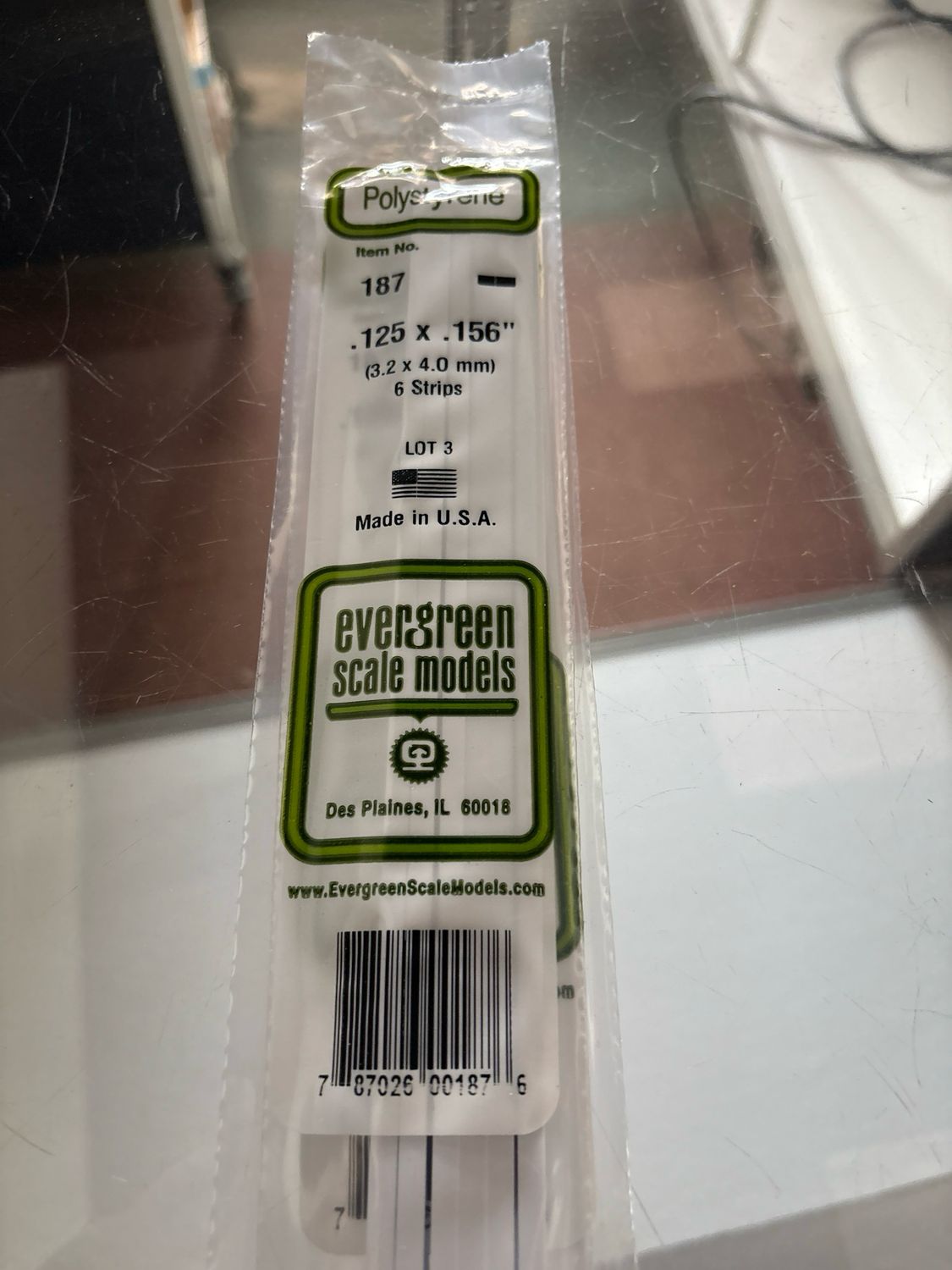 Evergreen Polystyrene #187 Evergreen Polystyrene #187