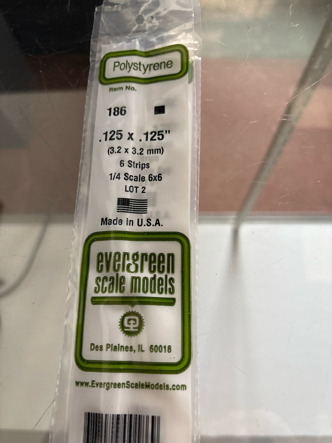 Evergreen Polystyrene #186 Evergreen Polystyrene #186