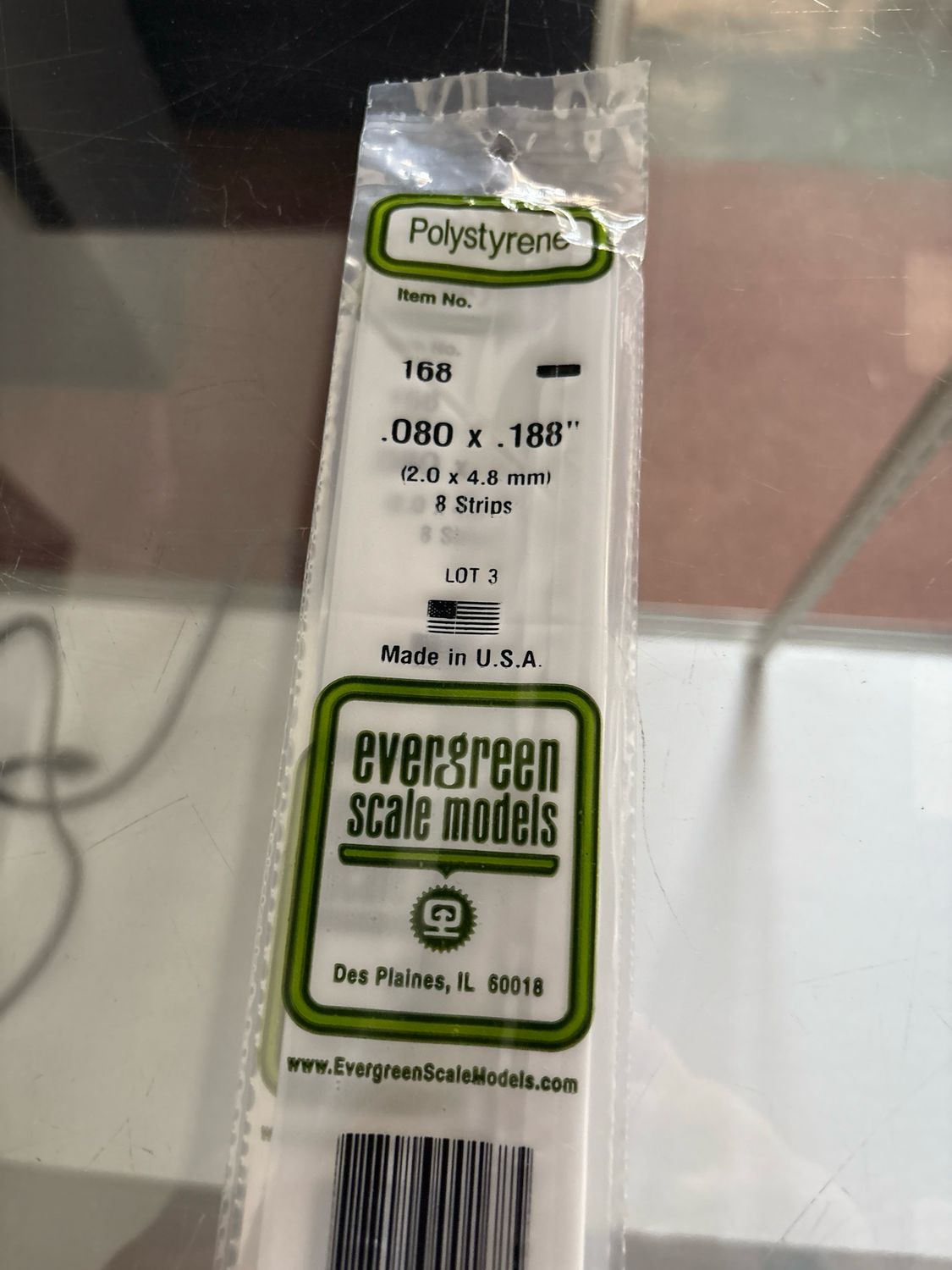 Evergreen Polystyrene #168 Evergreen Polystyrene #168