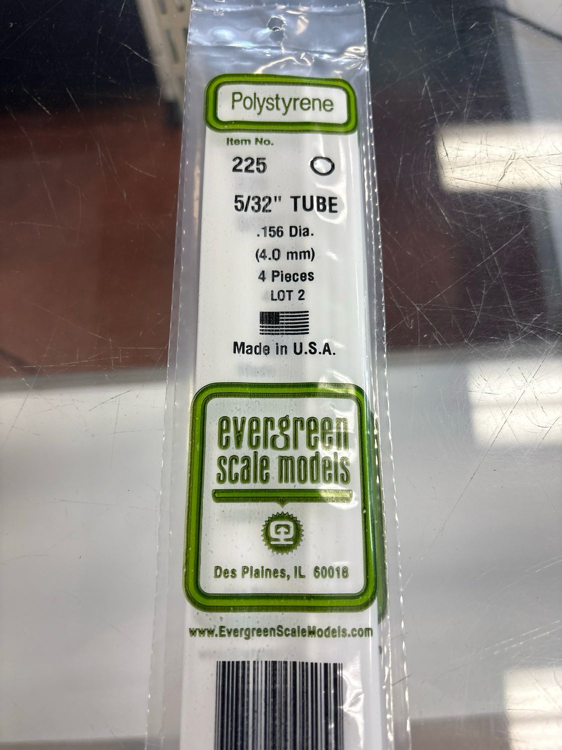 Evergreen Polystyrene Tube #225
