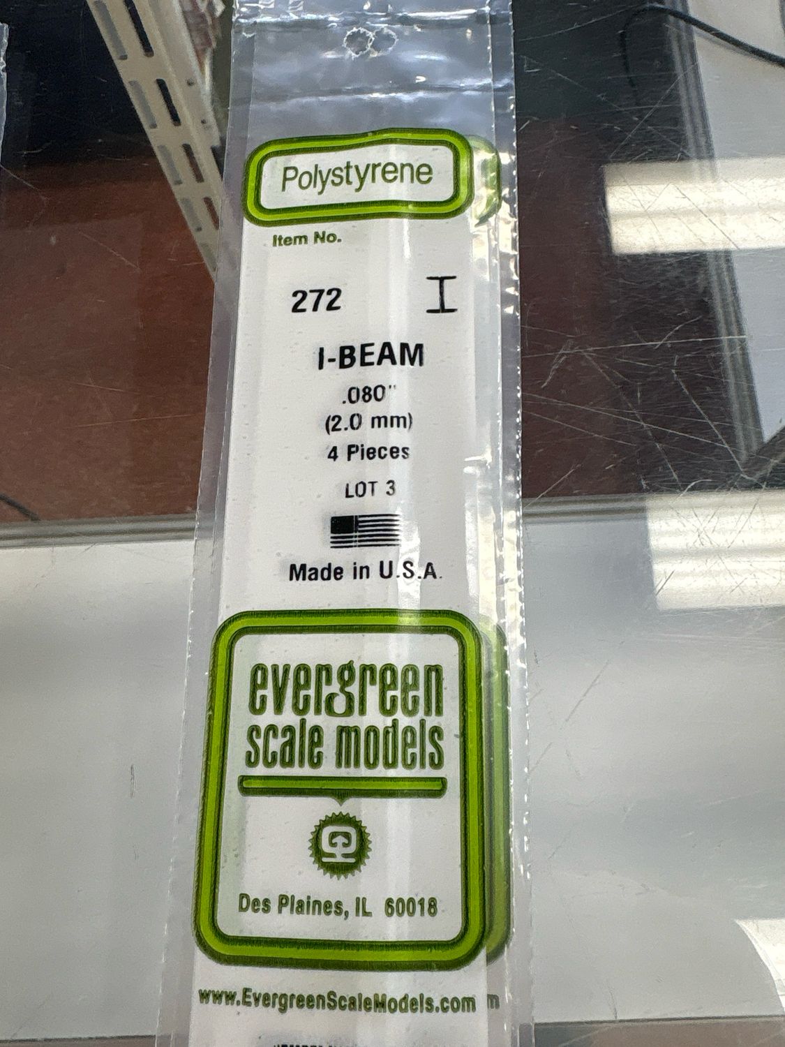 Evergreen Polystyrene I-Beam #272