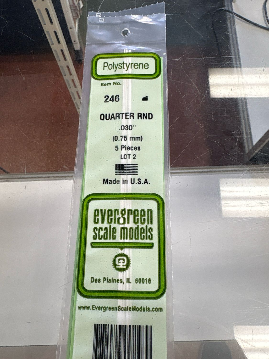 Evergreen Polystyrene Quarter Round #246
