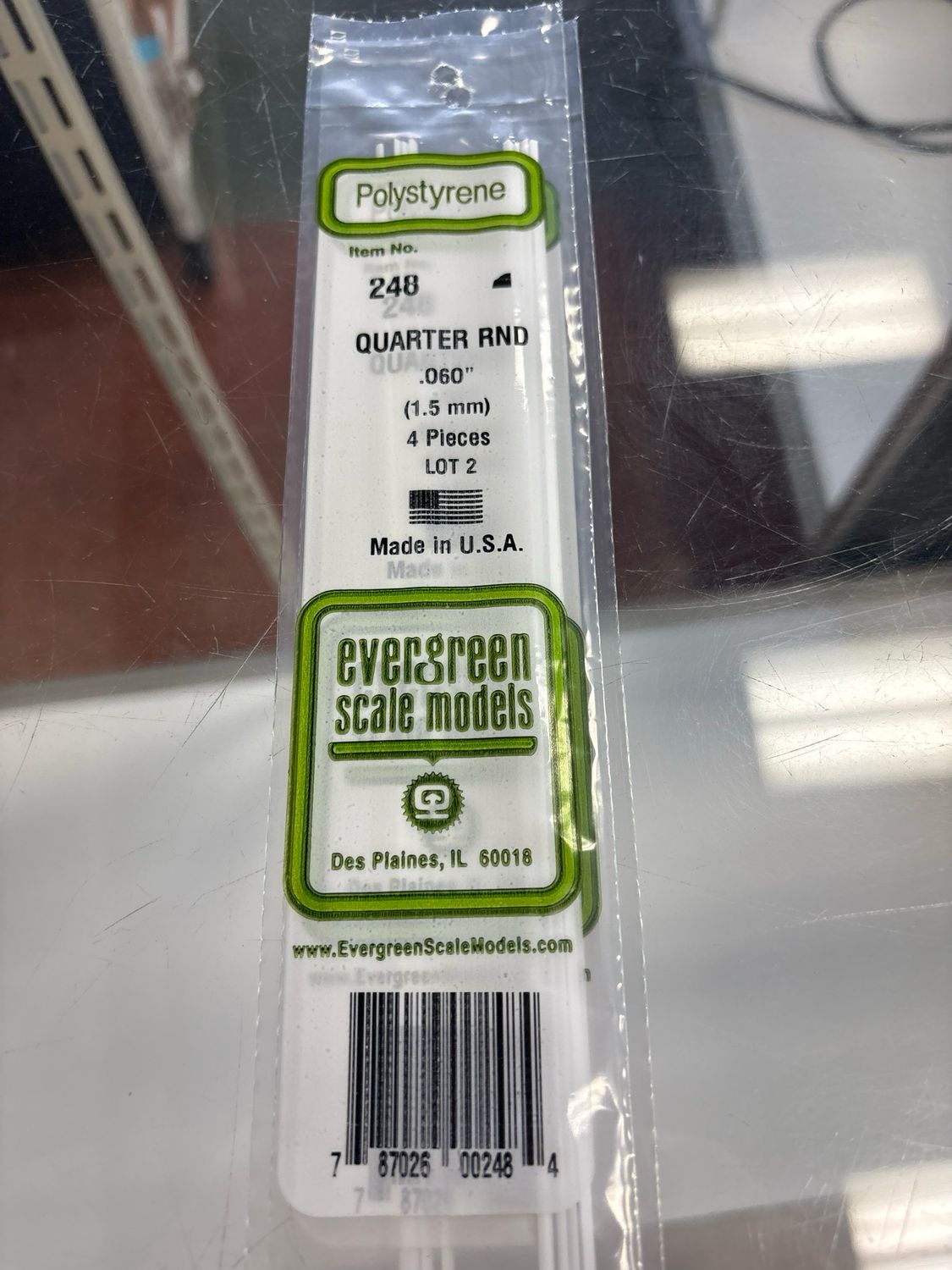 Evergreen Polystyrene Quarter Round #248