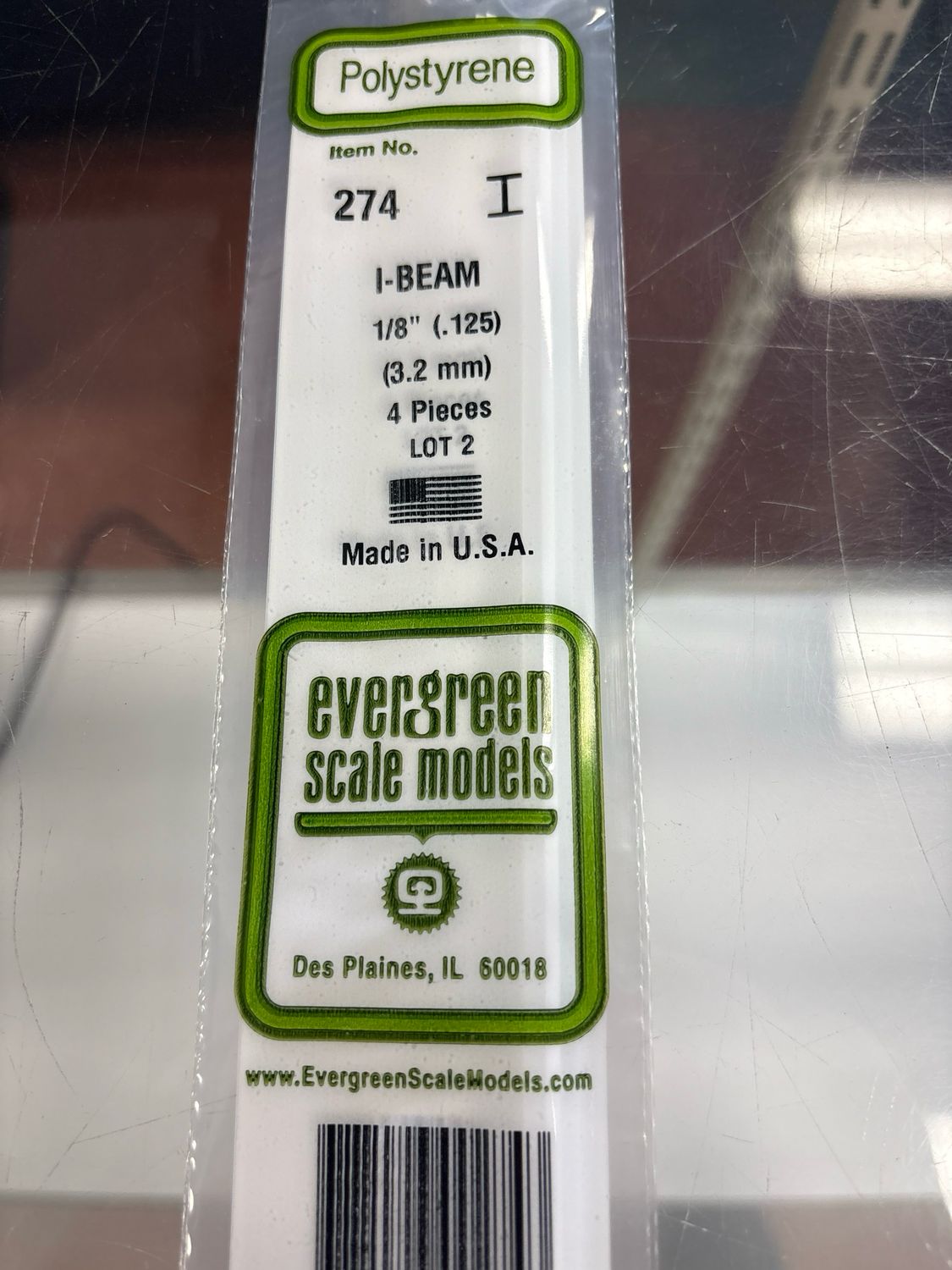 Evergreen Polystyrene I-Beam #274