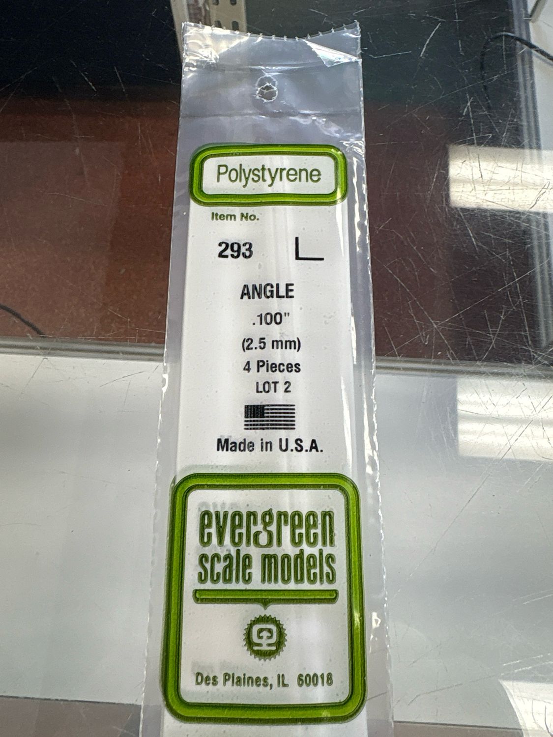 Evergreen Polystyrene Angle #293