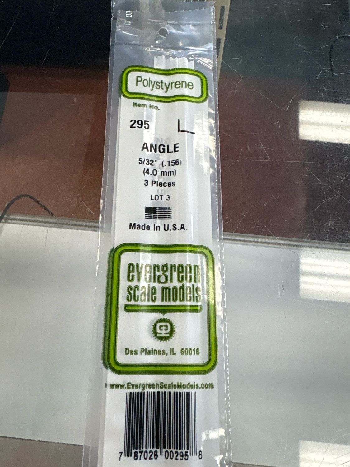 Evergreen Polystyrene Angle #295