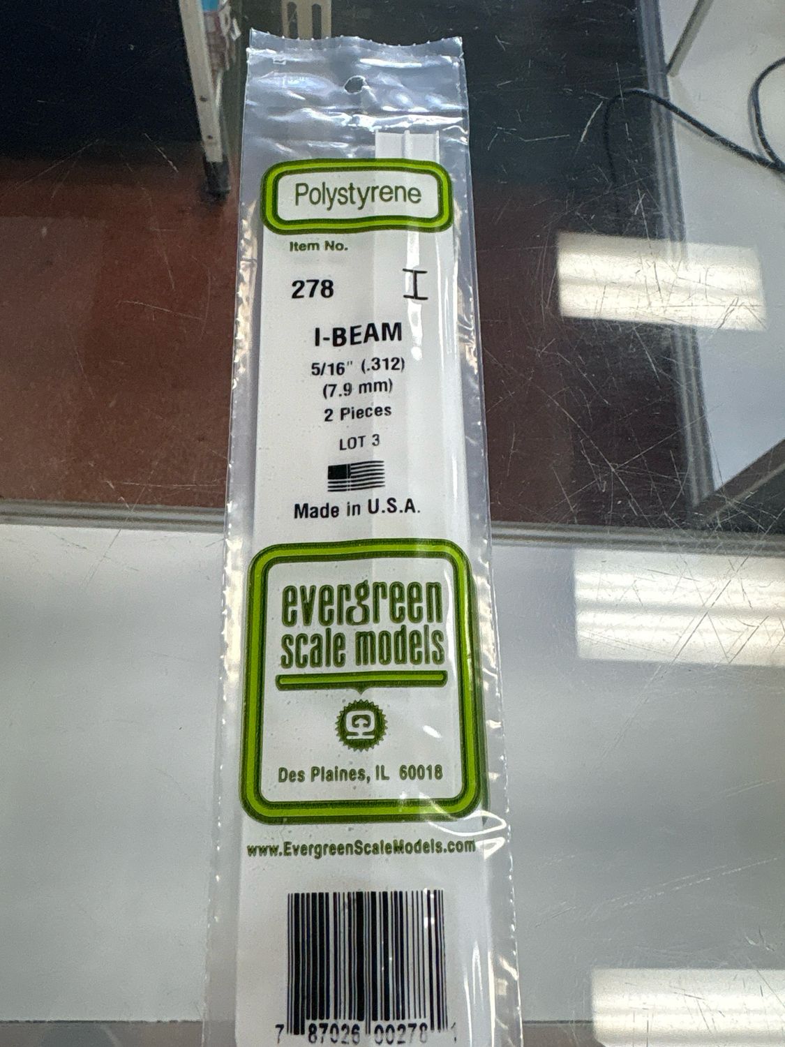 Evergreen Polystyrene I-Beam #278