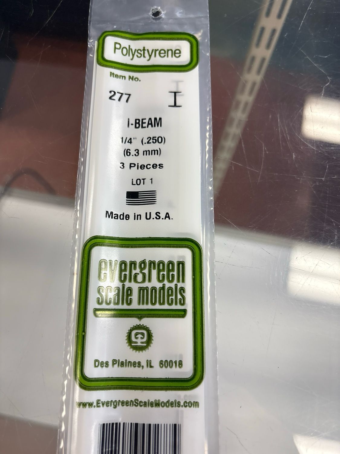 Evergreen Polystyrene I-Beam #277