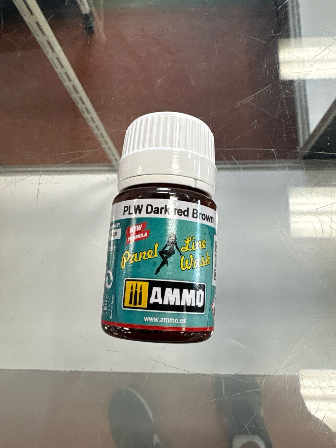 Ammo Panel Line Wash PLW Dark Red Brown A.MiG-1605