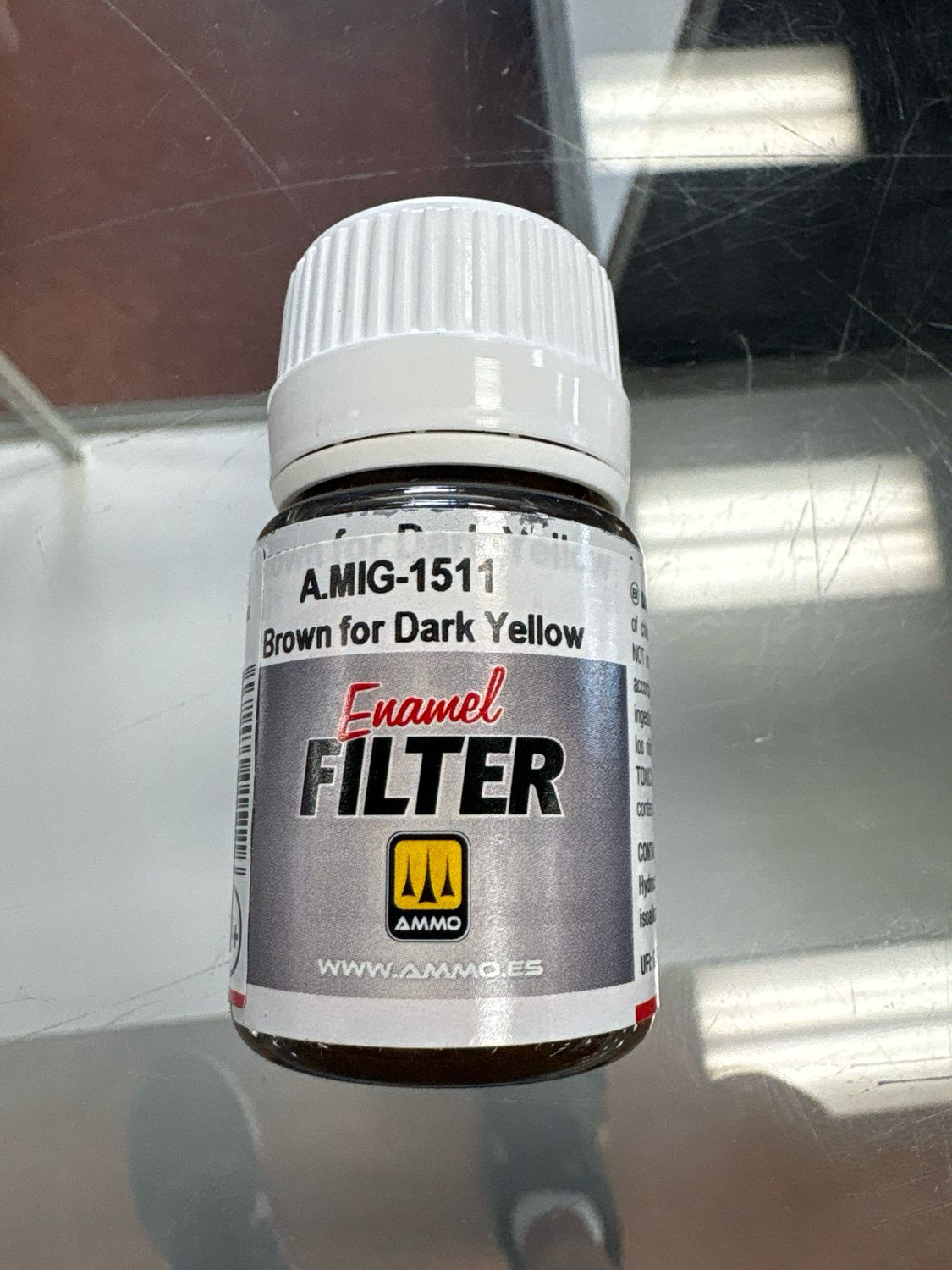 Ammo Enamel Filter Brown For Dark Yellow A.MiG-1511