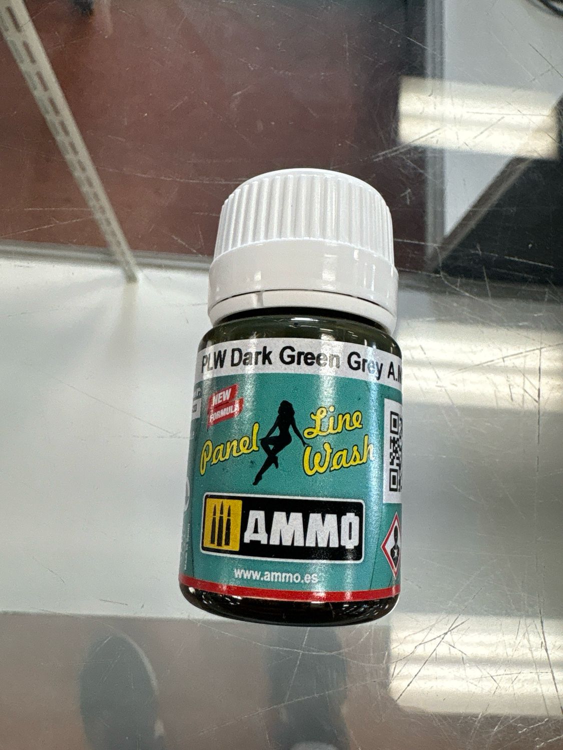 Ammo Panel Line Wash PLW Dark Green Grey A.MiG-1608