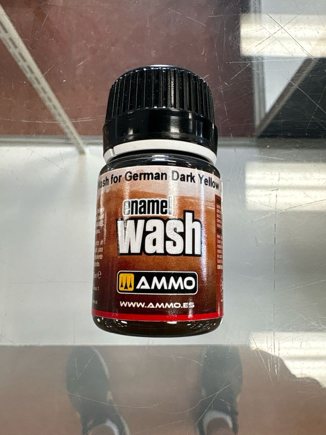 Ammo Enamel Wash Brown Wash For German Dark Yellow A.MiG-1000