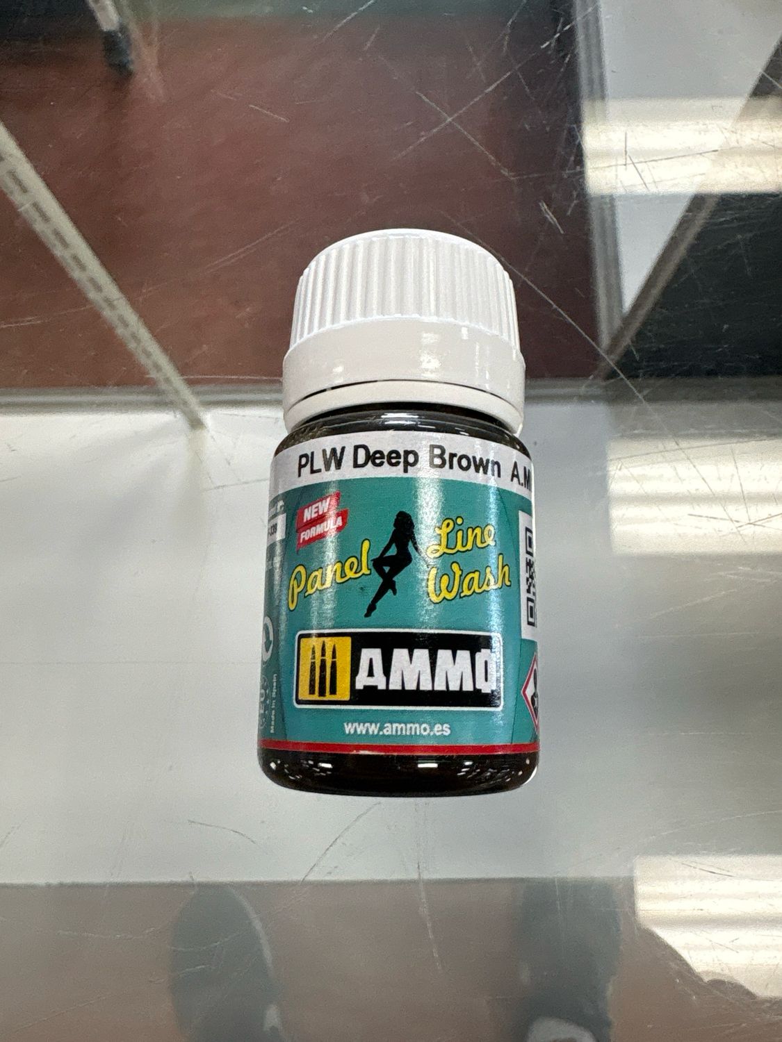 Ammo Panel Line Wash PLW Deep Brown A.MiG-1618