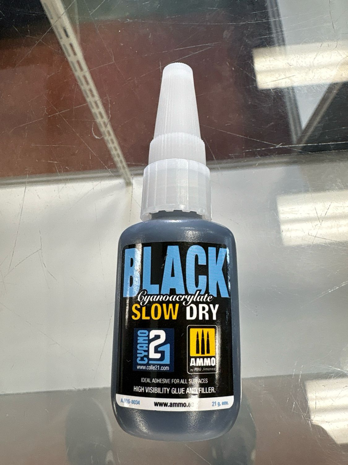 Ammo Black Cyanoacrylate Slow Dry Glue A.MiG-8034