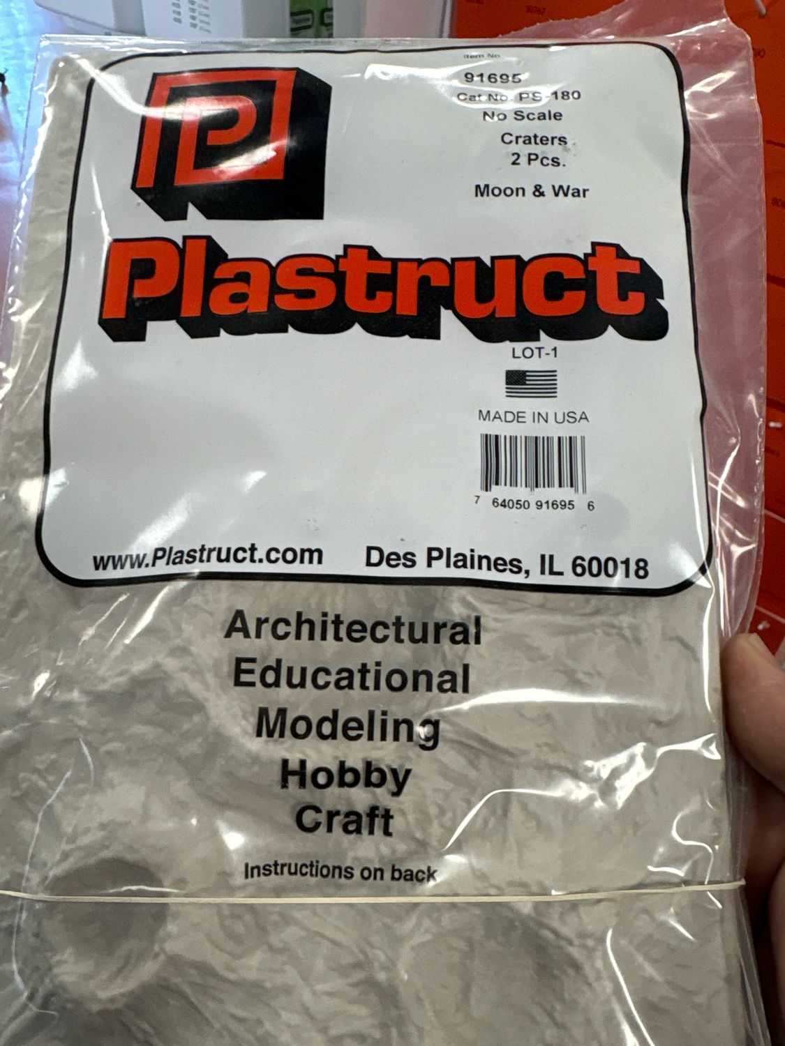 Plastruct Craters Moon & War PS-180 Plastruct Craters Moon & War PS-180