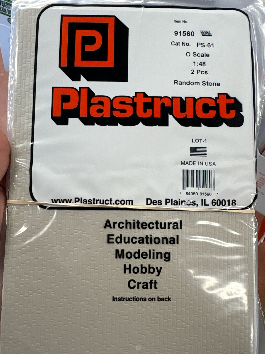 Plastruct O Scale Random Stone PS-61