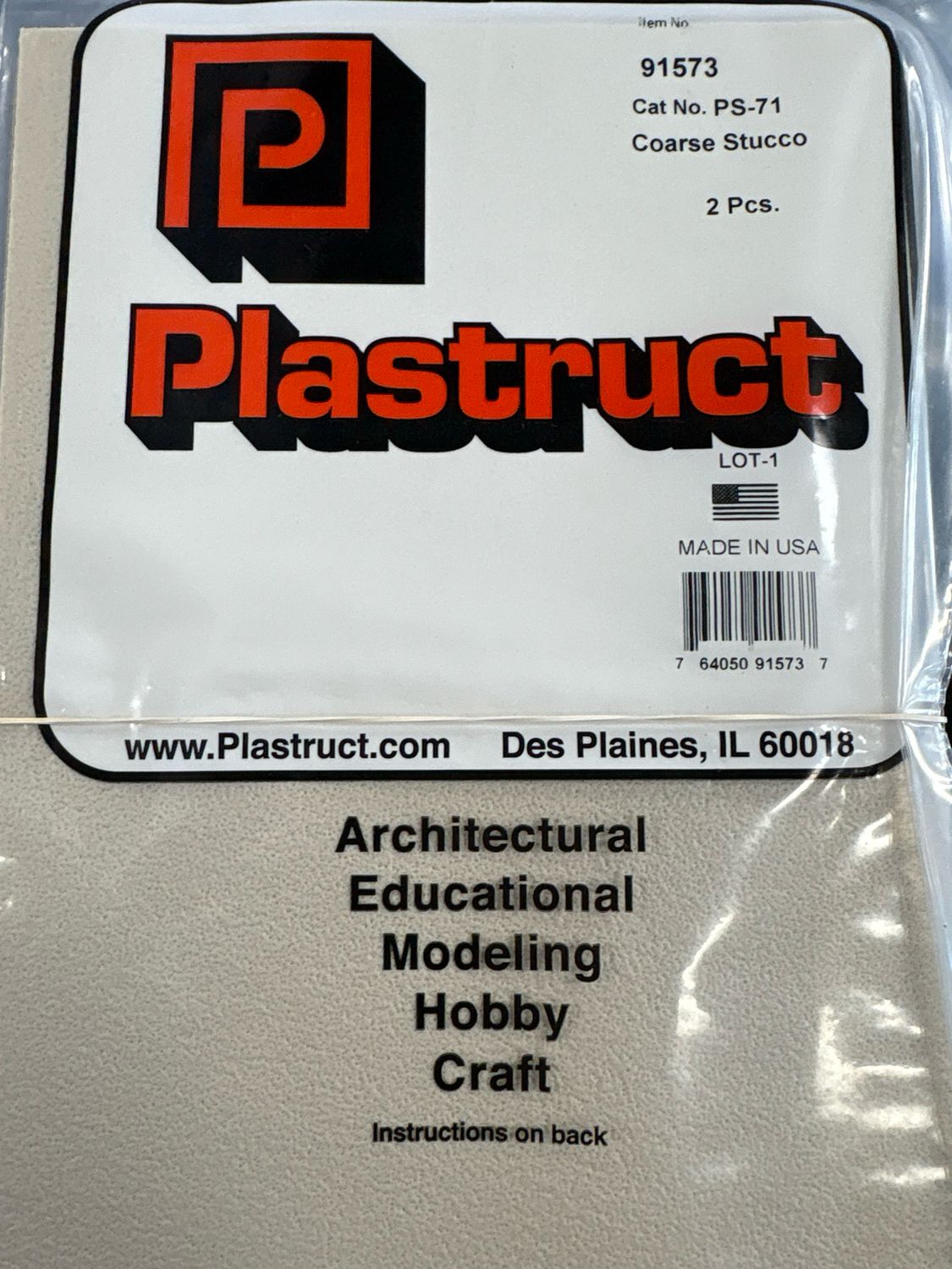 Plastruct Coarse Stucco PS-71 Plastruct Coarse Stucco PS-71
