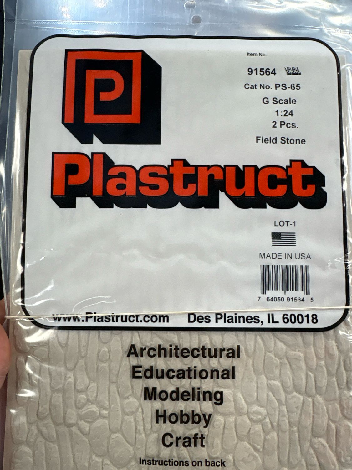 Plastruct G Scale Field Stone PS-65