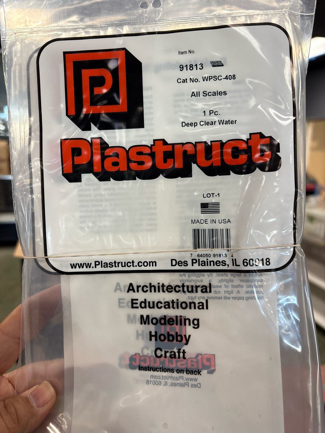 Plastruct All Scales Deep Clear Water WPSC-408 Plastruct All Scales Deep Clear Water WPSC-408