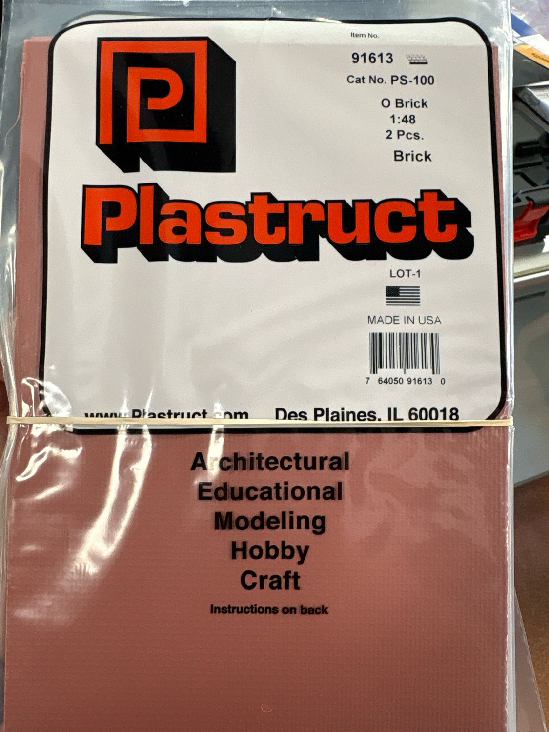 Plastruct O Scale Brick PS-100