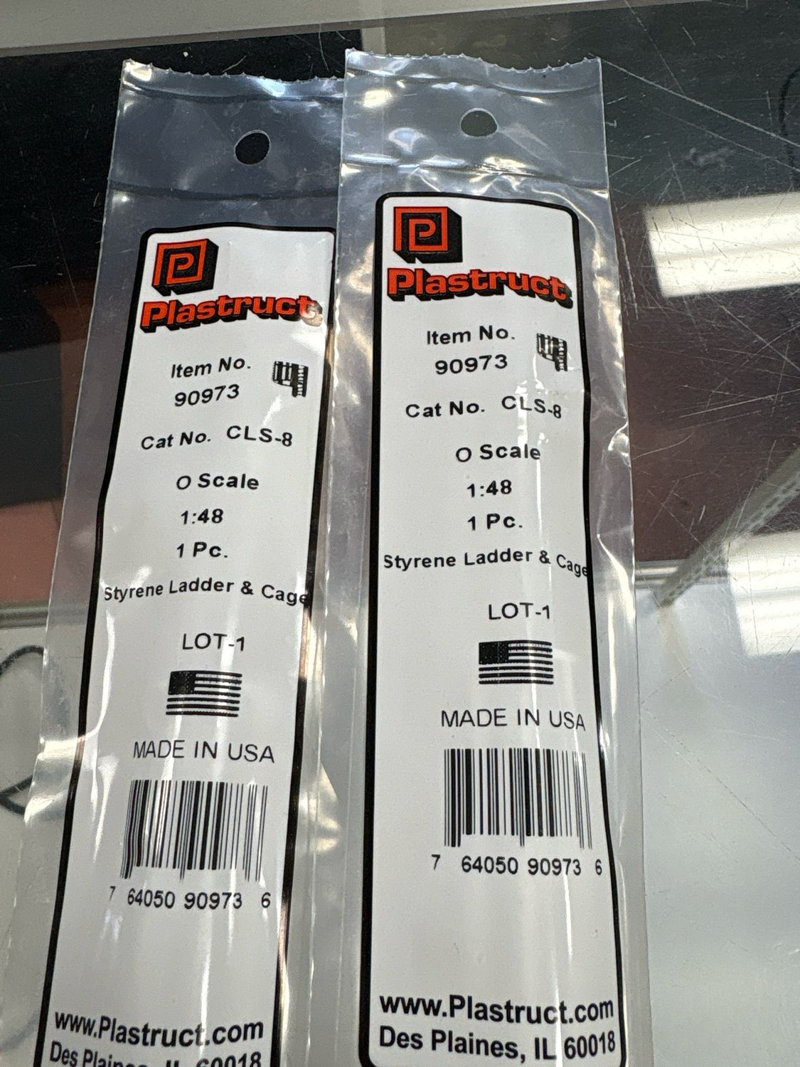 Plastruct O Scale Styrene Ladder & Cage CLS-8 Plastruct O Scale Styrene Ladder & Cage CLS-8