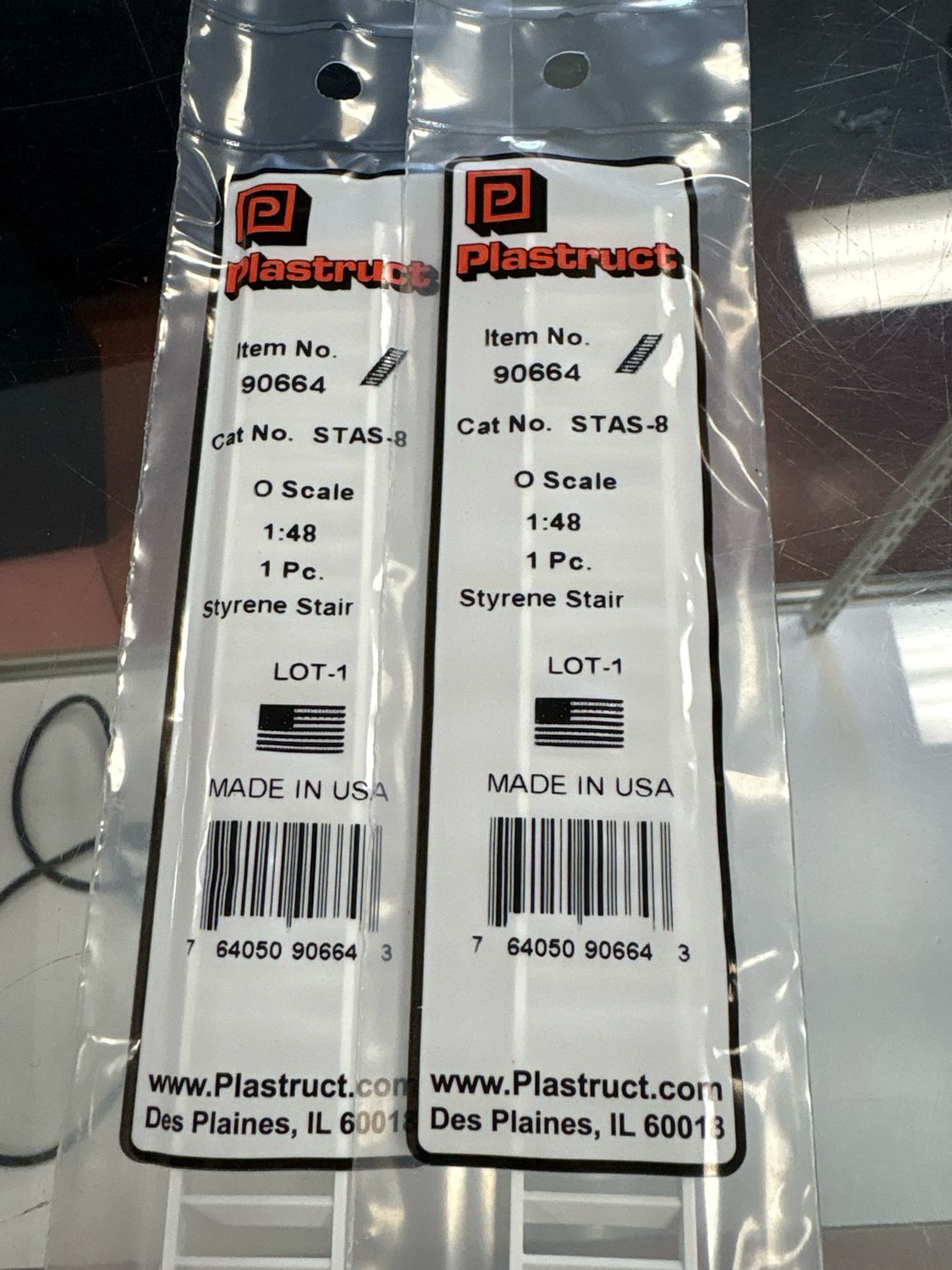 Plastruct O Scale Styrene Stair STAS-8