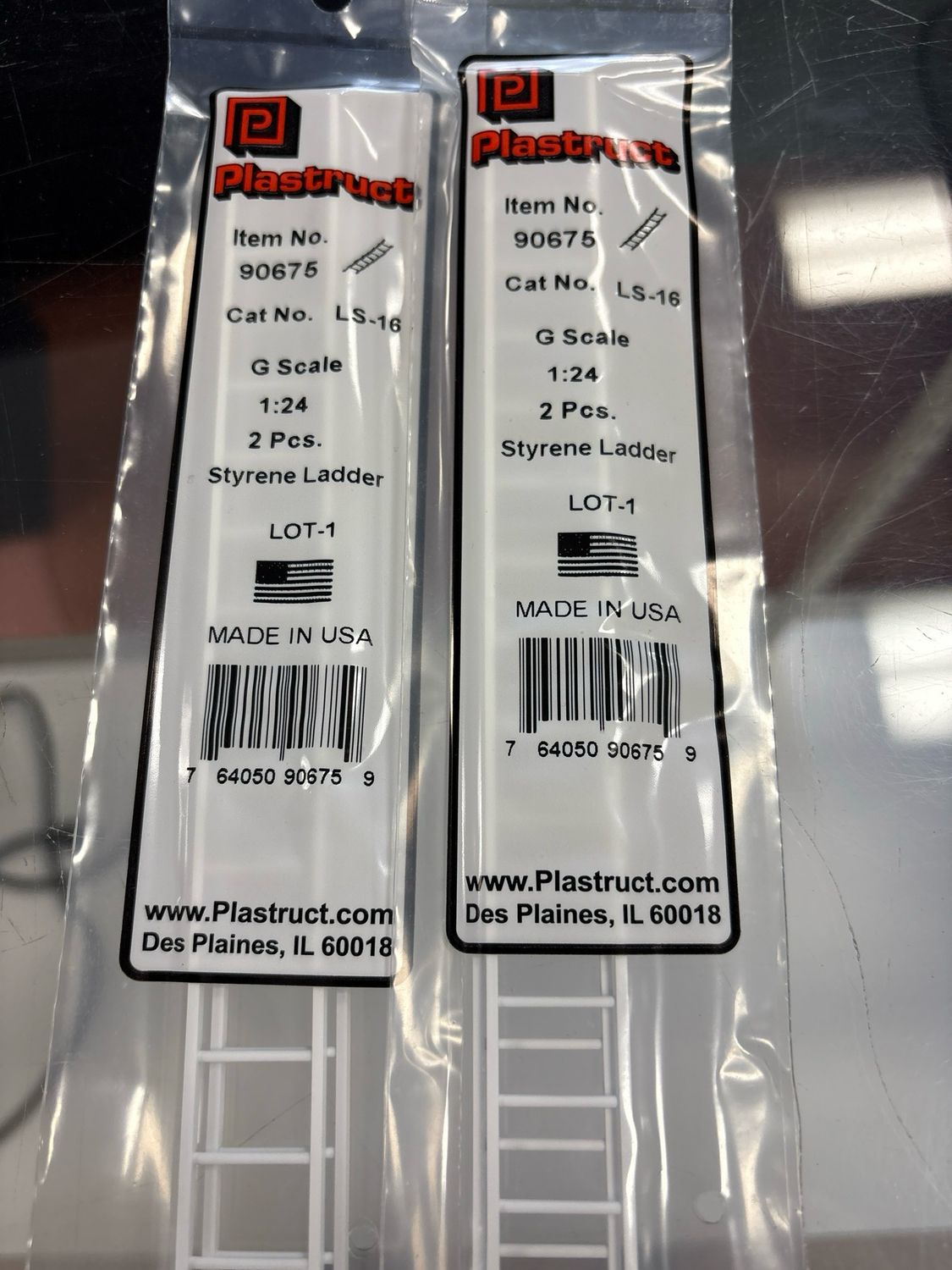 Plastruct Styrene Ladder G Scale LS-16