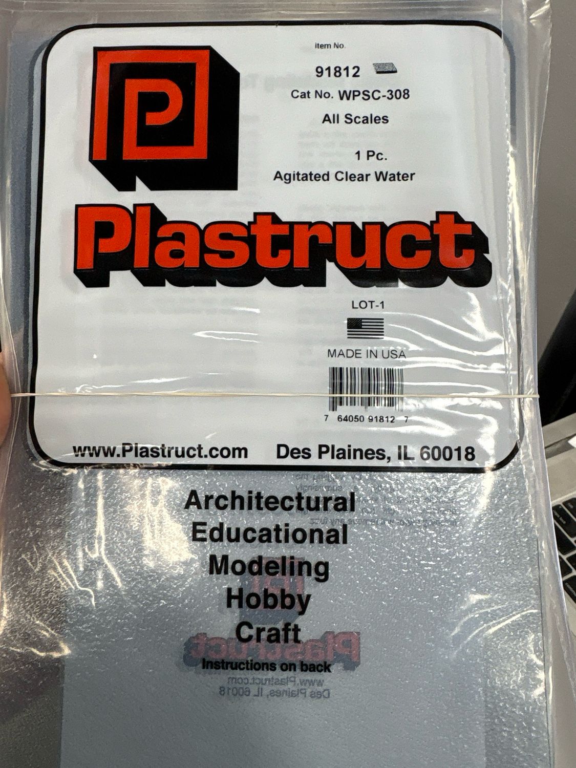 Plastruct All Scales Agitated Clear Water WPSC-308 Plastruct All Scales Agitated Clear Water WPSC-308