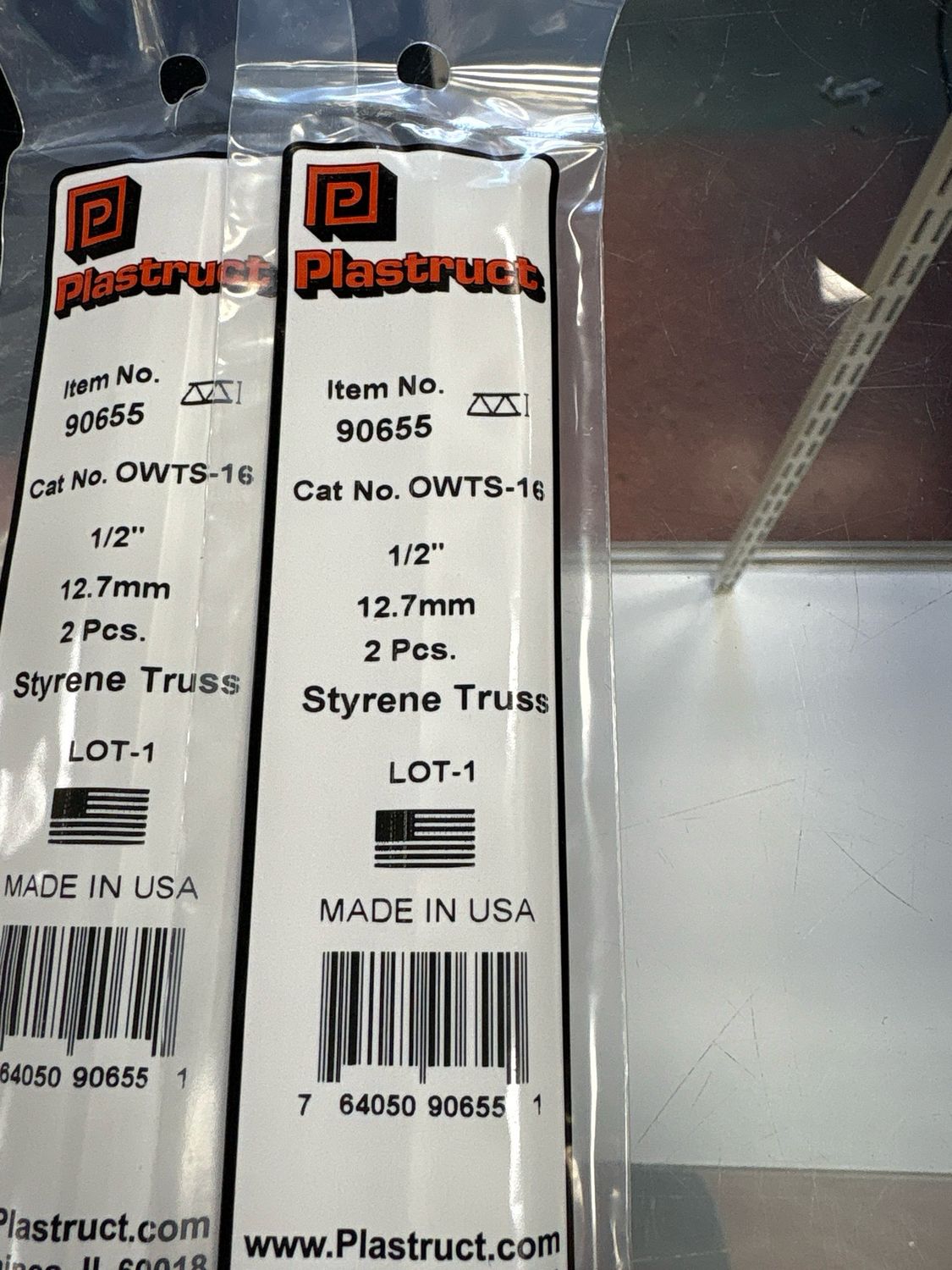 Plastruct Styrene Truss 1/2” OWTS-16