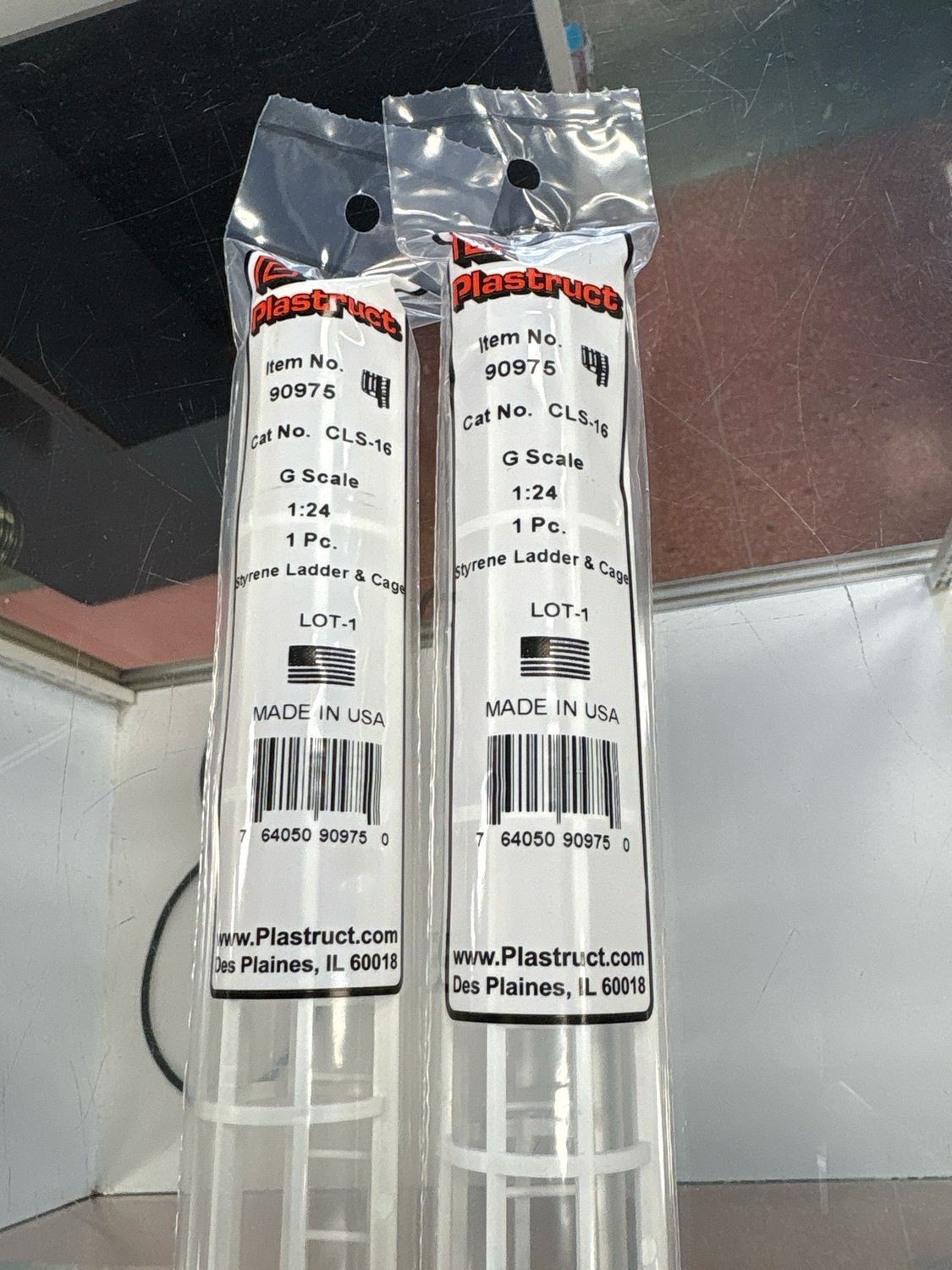 Plastruct Styrene Ladder &amp; Cage G Scale CLS-16